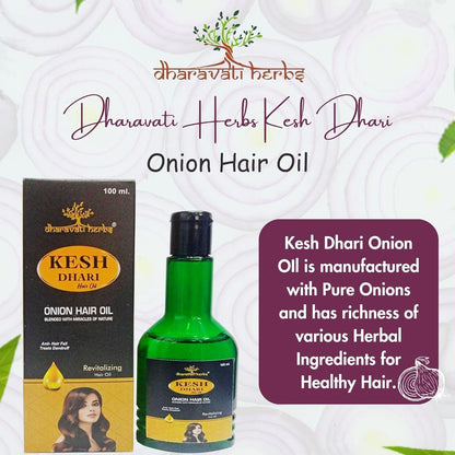 Dharavati Combo of Onion Oil and Aloe Vera Gel | Ayurvedic Aloe Vera Gel for Skin (100ml) | Ayurvedic Onion Hair Oil (100ml)