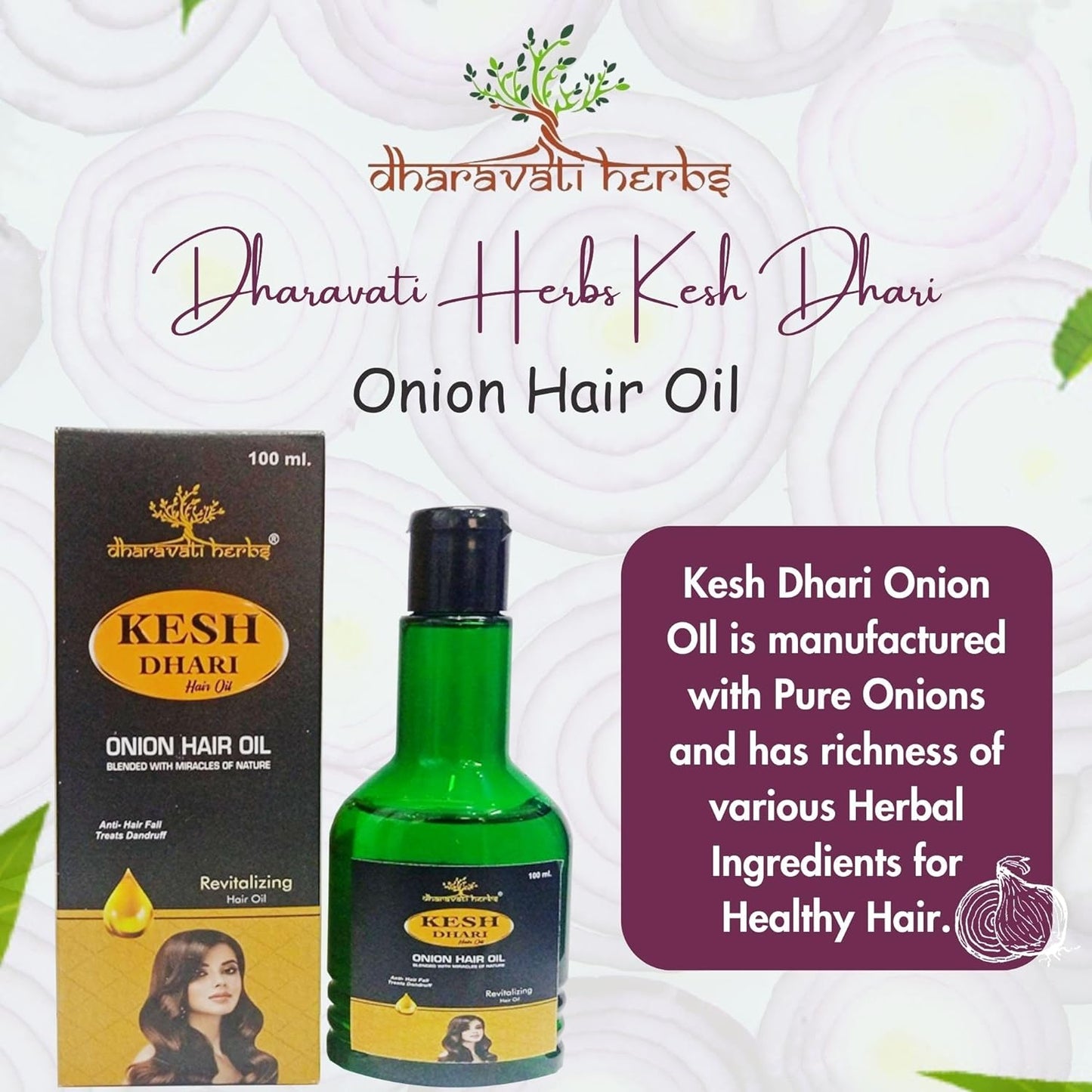 Dharavati Combo of Onion Oil and Aloe Vera Gel | Ayurvedic Aloe Vera Gel for Skin (100ml) | Ayurvedic Onion Hair Oil (100ml)