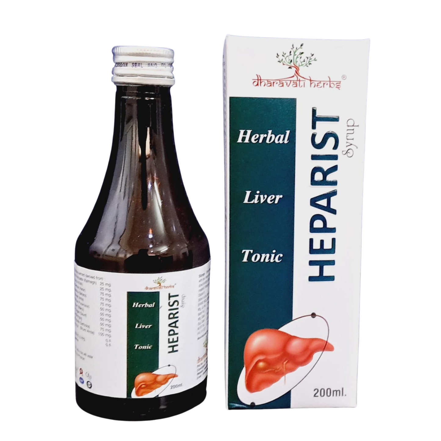 Dharavati Herbs Heparist Syrup | An Ayurvedic Liver Tonic | Beneficial for Liver | Heparist Herbal Liver Tonic- 200ml